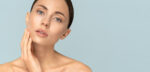 Beautiful woman considers her cosmetic surgery options